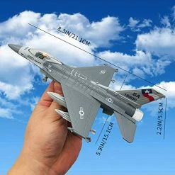 Wholesale 😀 F-16 Fighting Falcon - 1/100 Diecast Airplane Model Pull Back Fighter Toy (Gray) 🥰 -Vehicles Online Shop 51np0S8o5tL