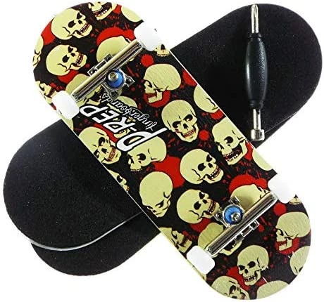 Budget ❤️ Skull - Solid Performance Complete Wooden Fingerboard (Chromite, 34mm X 97mm) ✔️ 6 Budget ❤️ Skull - Solid Performance Complete Wooden Fingerboard (Chromite, 34mm X 97mm) ✔️ - Image 4