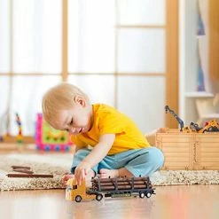 Cheap 🛒 Construction Truck Toy Set, Cargo Transport Vehicles Site Playset, Gantry Crane, Trailer, Logging, Pickup Tow Trucks, Forklift, 🎂 Birthday Gift For 3 4 5 6 Year Olds Boys Kid Toddler Child 🔔 -Vehicles Online Shop 51qFd3wphqL