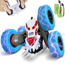 Deals 😀 TD281 Remote Control Car, 4WD Double Sided Rotating 360 Flips Electric Toy Stunt Cars RC Vehicle Truck Crawler With Rechargeable Batteries ⭐
