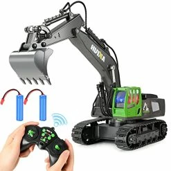 Best deal ⌛ Faves 11 Channel Multifunction 2.4Ghz Remote Control Excavator Metal Shovel RC Excavator Toy With LED Light Engineering Toys For Boys 👧 Girls Kids 3 4 5 6 7 8 9 10 Year ⭐
