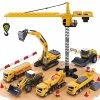 Hot Sale ⌛ Construction Site Vehicles Toy Set, Kids Engineering Playset, Tractor, Digger, Crane, Dump Trucks, Excavator, Cement, Steamroller, 🥳 Birthday Gift For 3 4 5 Year Old Toddlers Boys Child ✨ -Vehicles Online Shop 51sLwJDnfPL