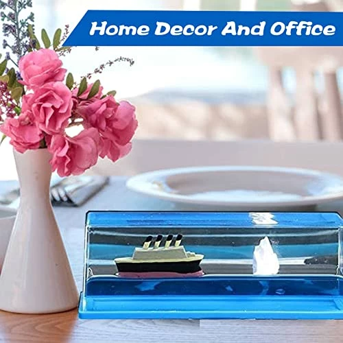 Brand new π Honsheng Unsinkable Titanic Simulator Toy Wavey Boat In A Box Liquid Wave Cruise Fluid Ship Decoration Ornament For Car Decoration Paperweight Desk Toy Gifts (Blue-Love) π 5 Brand new π Honsheng Unsinkable Titanic Simulator Toy Wavey Boat In A Box Liquid Wave Cruise Fluid Ship Decoration Ornament For Car Decoration Paperweight Desk Toy Gifts (Blue-Love) π - Image 3