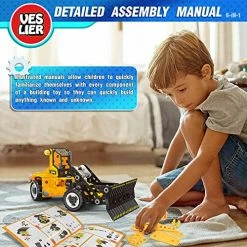 Promo 💯 STEM Toys For 5 6 7 8 Years Old Boys, Learning Toy Can Building Construction Bulldozer Truck Tower Crane Helicopter Snowplow Space Ship, Engineering Vehicle For Kids 🎂 Birthday Gift Age 4-8 Boy 🎉 -Vehicles Online Shop 51sypW8wSmL