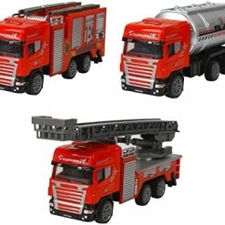 Best Pirce ⌛ 1:64 Die Cast Pull-Back Toy Car Military Vehicle Ambulance Fire Truck Transporter Engineering Vehicle Set Of 3 WJC-04 (Ambulance) 2215-19 🔔 -Vehicles Online Shop 51tMeSGJTbL. AC