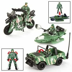 Top 10 🔔 JOYIN 10-in-1 Army Helicopter Toys, Boys Military Toys, Including Helicopter With Realistic Light, Sound & Handle, Bruder Trucks, Boat, Motorcycle, Army Men Action Figures And Weapon Gears, Kids Gifts 🧨 -Vehicles Online Shop 51tWWcyFEzL