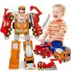 Budget 🥰 Kids Toys Car Transform Toy: Toys For 5 Year Old Boys | Robot Toys For 3 4 5 6 7 Year Old Boys 👧 Girls | 5 In 1 STEM Building Toys For Kids Age 4-8 | Construction Trucks Toddler Toys 🎂 Birthday Boy Gifts ✨ -Vehicles Online Shop 51u4JqWqbbL