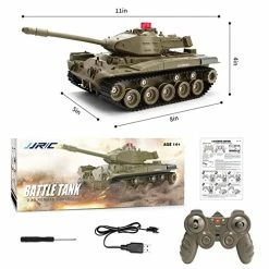 New 🤩 Remote Control Tank For Kids, M41A3 American Army Battle Tank, Programmable RC Tanks With Lights & Realistic Sounds, RC Military All Terrain Off-Road Vehicles, Great Gift Tank Toy For Boys & 👧 Girls 🛒 -Vehicles Online Shop 51uNU4s9RDL