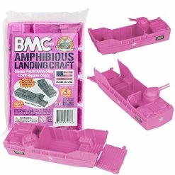 Discount ๐ Lassic Marx Landing Craft - 4pc Pink Plastic Army Men Boat Vehicle โ