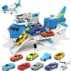 Deals 😉 Airplane Toys- Aircraft Carrier Toy Helicopter Toy Set Car Track Cargo Plane For 3 4 5-7 Year Old Boys,9 In 1 Take Apart Cargo Plane Toys Including 8 Cars And 1 Helicopter, Gifts For Kids Boys ⭐ -Vehicles Online Shop 51vn6d2NDUL. AC
