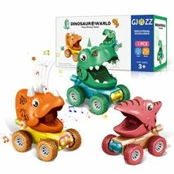 Buy 🔥 Dinosaur Toys For 2-5 Year Old Boys, Flashing Lights And Dino Roar Music Toys For 3 Year Old Boy, 3pcs Dinosaurs Pull Back Cars, Monster Trucks 🎄 Christmas 🎂 Birthday Gifts For Kids Age 2,4,5 - Colorful Multicolored ✨