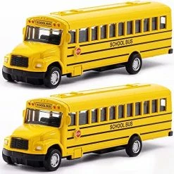 New 😀 2 Pack 5.5inch Pull Back School Bus Playset, Die-cast Metal Toy Play Vehicles With Yellow For Kids Boys Toddlers ✔️ -Vehicles Online Shop 51xsJbAkML. AC