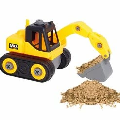 Flash Sale ✔️ Construction Toys, Take Apart Truck Toys Play Set Bulldozer, Grab Loader, Road Roller, Excavator, Kid STEM Construction Vehicles Gift For 3 4 5 6 Years Old Boy & Girl 👏 -Vehicles Online Shop 51yDtfHTTwL