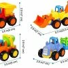 Buy 🎉 4 Pack Friction Powered Cars Set, Educational Vehicles Toy Gifts for Kids Toddler Baby 1 2 3 Year Old, Push and Go Bulldozer Tractor Dumper Cement Mixer Engineering Trucks Toys for Boys Girls Birthday Styl-02 🔥 -Vehicles Online Shop 51ySU6pIB8L