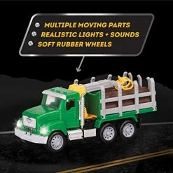 Best Pirce 🌟 RIVEN By Battat – Micro Logging Truck – Toy Logging Truck With Lights, Sounds And Movable Parts, For Kids 4+ 😉 -Vehicles Online Shop 51yfx0uNtJL