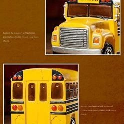 Deals 🌟 Home Decor Creative School Bus Stylish Design Coin Bank Money Saving Bank Toy Bank Cents Penny Piggy Bank-Yellow 👍 -Vehicles Online Shop 51yn187OdnL