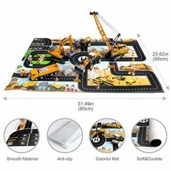 Top 10 π Construction Truck Vehicle Set For Kids, Die Cast Car Toy Playset With Map, Road Signs, Crane, Excavator, Wheel Loader, Road Roller With 2 Interchangeable Parts Forklift And Snow Plow π