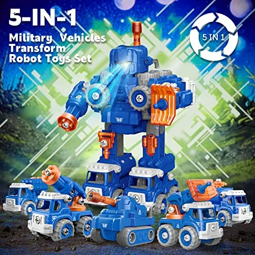 Best deal π Toys For 6 Year Old Boys, 5-in-1 Transform Rescue Bots Toys, Take Apart Robot Toys For Kids, Boys Toys Age 6-8, STEM Transform Toys For 6 7 8 Year Olds Boy Girl π Birthday Giftβ¦ π€© 4 Best deal π Toys For 6 Year Old Boys, 5-in-1 Transform Rescue Bots Toys, Take Apart Robot Toys For Kids, Boys Toys Age 6-8, STEM Transform Toys For 6 7 8 Year Olds Boy Girl π Birthday Giftβ¦ π€© - Image 2