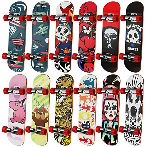 Best Pirce ๐ Finger Skateboards For Kids Set Of 12, HOMETALL Mini Skateboard Fingerboards 12 Pieces Finger Toys Pack, Gifts For Kids Children Finger Skater ๐ 3 Best Pirce ๐ Finger Skateboards For Kids Set Of 12, HOMETALL Mini Skateboard Fingerboards 12 Pieces Finger Toys Pack, Gifts For Kids Children Finger Skater ๐