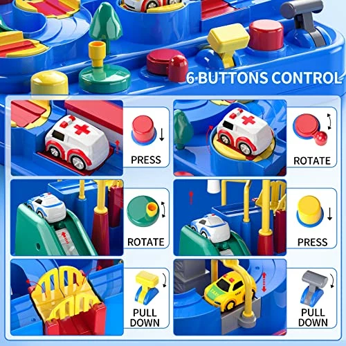Best Pirce ๐ฅฐ Kids Race Track Car Adventure Toy For Toddlers - Car Rescue Adventure Toys Gifts For Boys Age 3, Car Toys For Toddlers 2-4 Years, Educational Puzzles Car Toys For 4 5 6 Year Old Boys ๐ง Girls ๐ฅฐ 3 Best Pirce ๐ฅฐ Kids Race Track Car Adventure Toy For Toddlers - Car Rescue Adventure Toys Gifts For Boys Age 3, Car Toys For Toddlers 2-4 Years, Educational Puzzles Car Toys For 4 5 6 Year Old Boys ๐ง Girls ๐ฅฐ