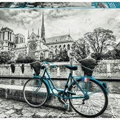 Brand new ⌛ 18482 Coloured B&W Series: Bike Near Notre Dame Puzzle, 500 Pieces, Multicoloure 🎁