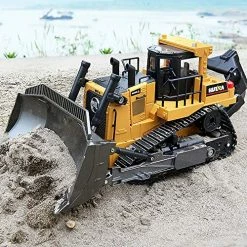 Discount 👍 Remote Control Bulldozer RC 1/16 Full Functional Construction Vehicle, 2.4Ghz 9 Channel Dozer Front Loader Toy With Light And Sound For Kids Age 6, 7, 8, 9, 10 And Up Years Old ✨ -Vehicles Online Shop 61lC5DQkLKL