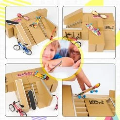 Brand new ⌛ Fingerboard Skatepark Set 14Pcs - M.A.K Finger Skateboard Ramp 5Pcs With 9Pcs Mini Finger Toys Including Finger Skateboards, Finger Bike, Fingerboard Skate Park, Finger Skateboard Set For Kids Gift 🧨 -Vehicles Online Shop 61vj6kcJuEL